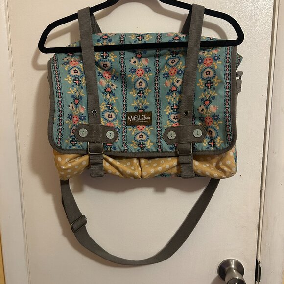 Share Matilda Jane Messenger/ Diaper Bag Once Upon A Time-So cute! Great for S - Picture 1 of 10